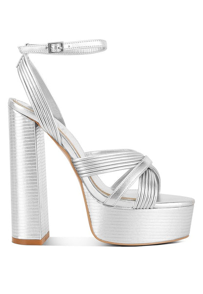 Splendid Cross Strap High Heeled Sandals