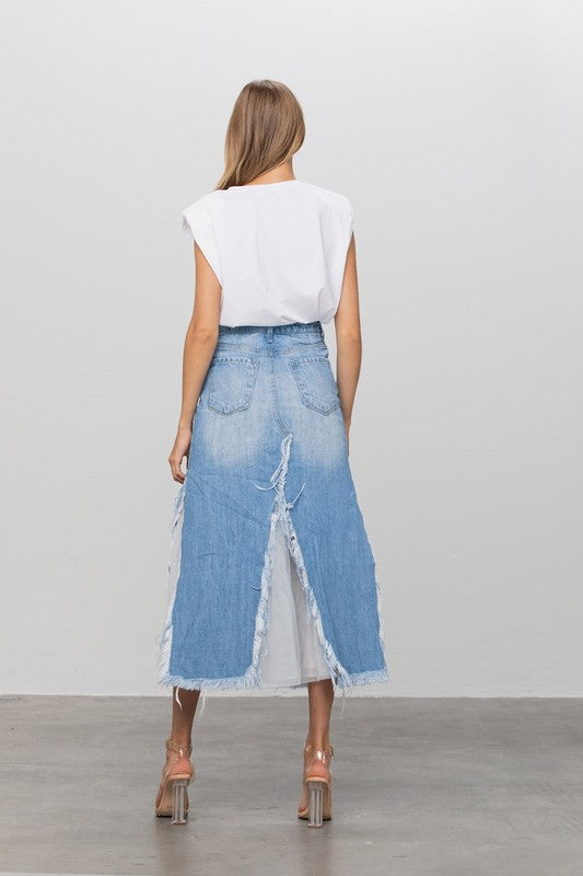 Full Cotton Sha Premium Denim Skirt