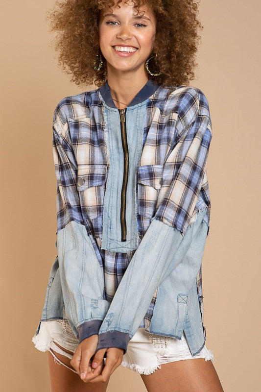 Secret Edgy Plaid Pullover