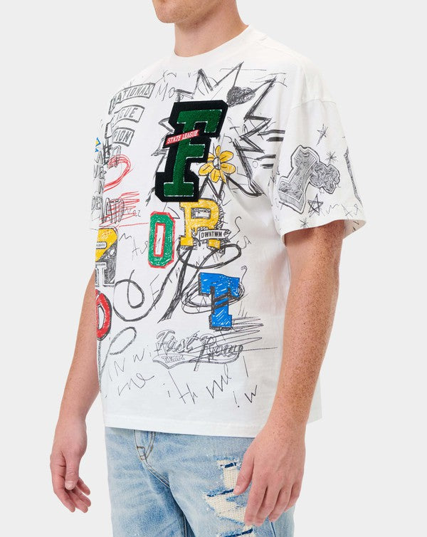 All over Doodling Tee