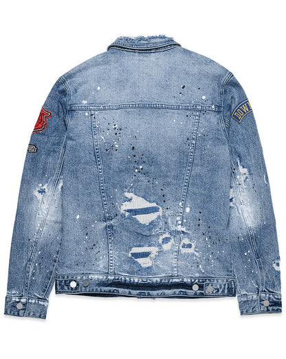 Varsity Patches Denim Jacket