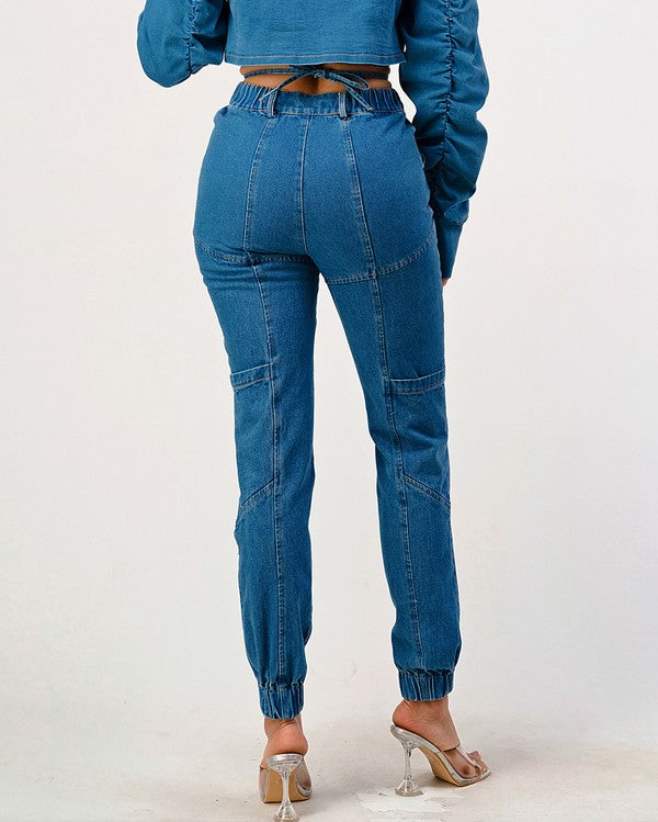 Casual Long Denim Pants