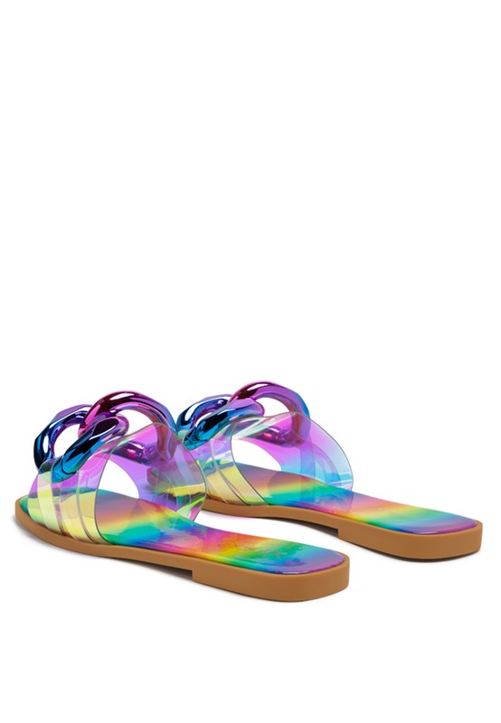 Cartoons Clear Slide Flats