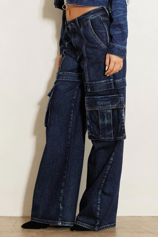 Superior Cargo Wide Leg Jeans