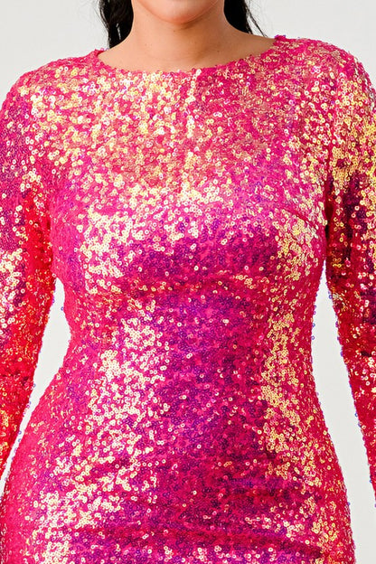 Forever Beauty Sequin Glamour Maxi Dress