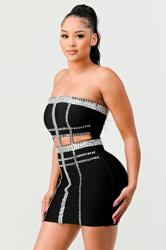 Connect The Beads Tube Bandage Dress