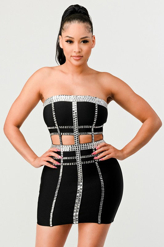 Connect The Beads Tube Bandage Dress