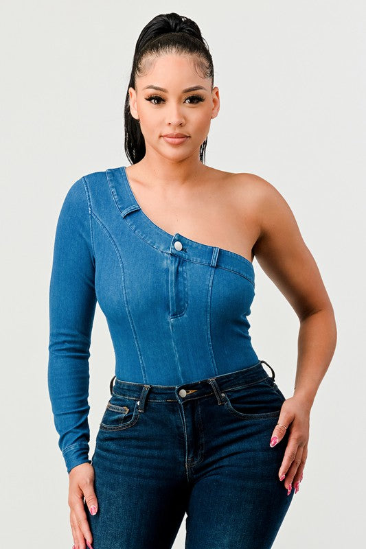 Classic Denim Bodysuit