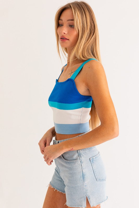 New Morning Stripe Knit Top