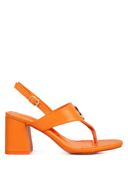 Monde Block Heel Thong Sandals