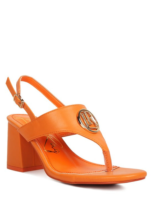 Monde Block Heel Thong Sandals