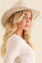 Curved Rhinestone Fringe Cowboy Hat