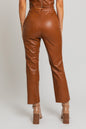 Faux Leather Straight Pants