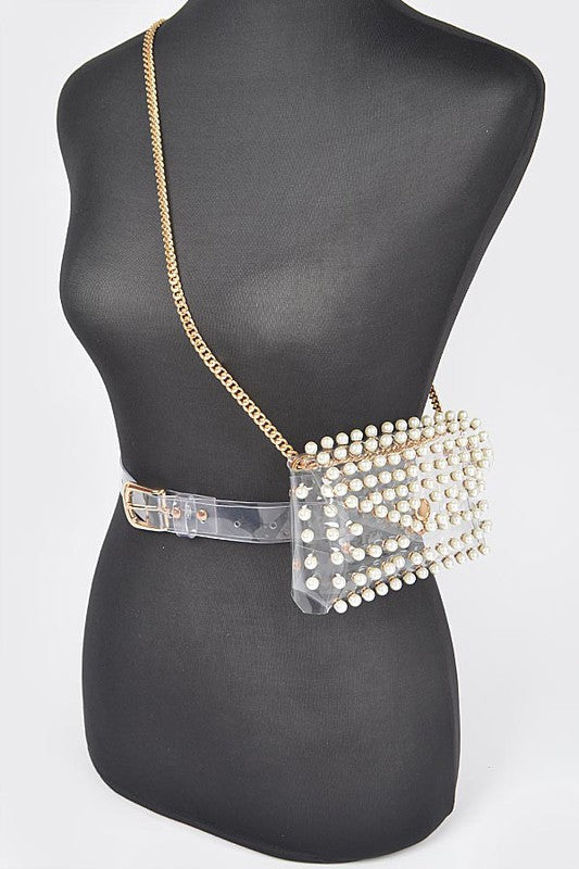 Plus Size Studded Stadium Convertible Fanny Pack