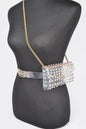 Plus Size Studded Stadium Convertible Fanny Pack