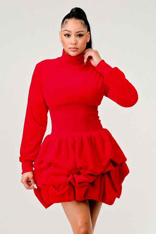 Sweet Crush Ruffle long sleeve dress