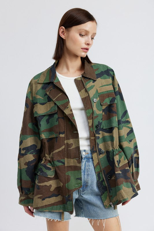 Camo Oversized Jacket