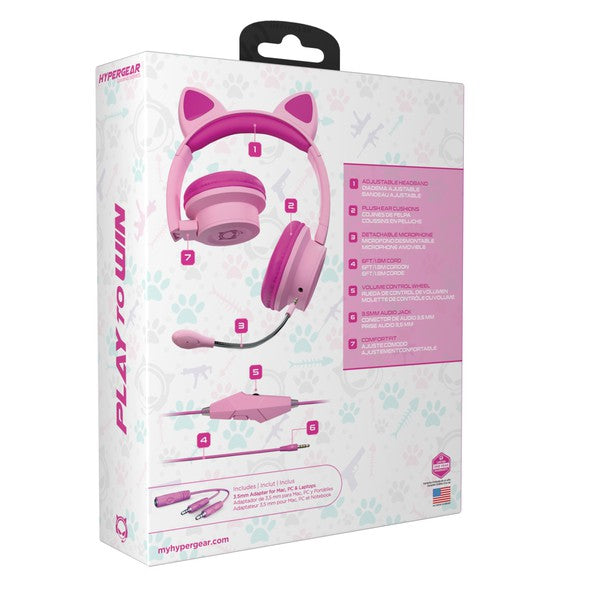 HyperGear Kombat Kitty Kids Gaming Headset