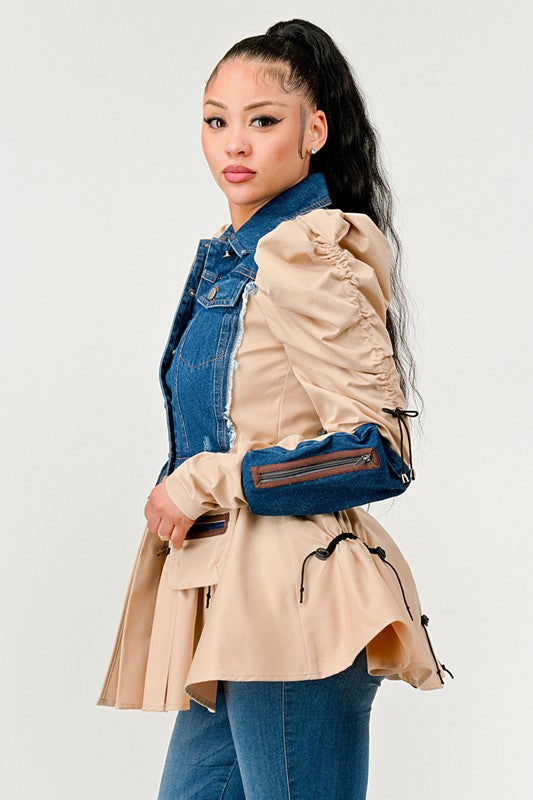 Weekend Mami Peplum Panache Denim Jacket