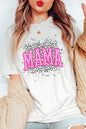 Pink Leopard Mama Mothers Day Graphic T Shirts