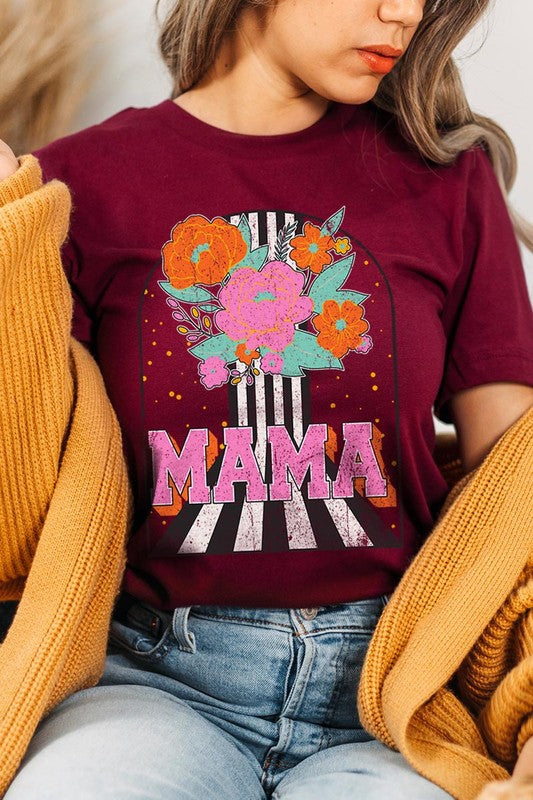 Mama Flower Rose Mothers Day Graphic T Shirts