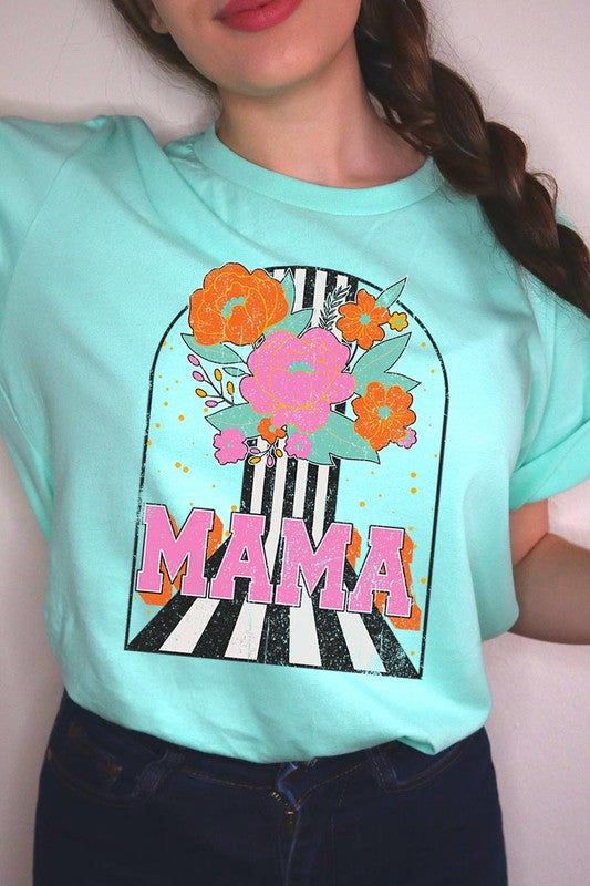 Mama Flower Rose Mothers Day Graphic T Shirts