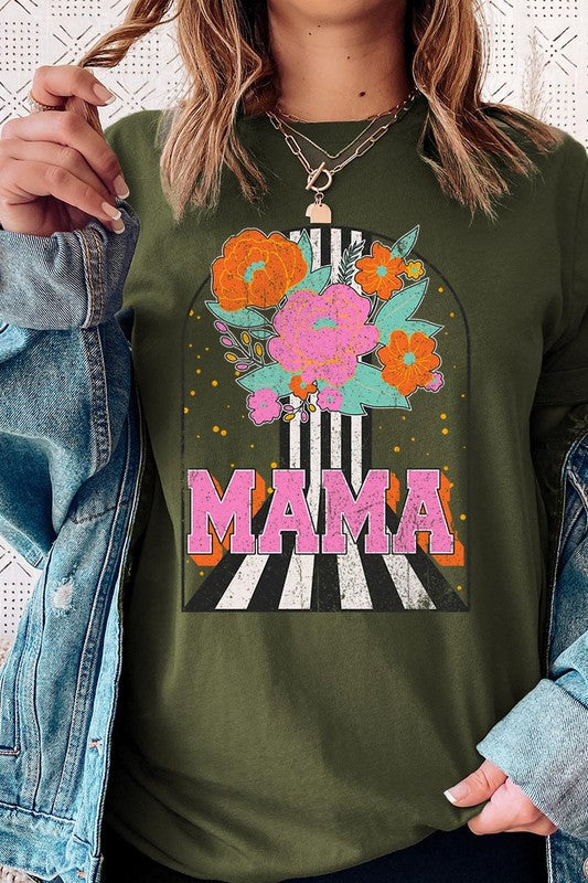 Mama Flower Rose Mothers Day Graphic T Shirts