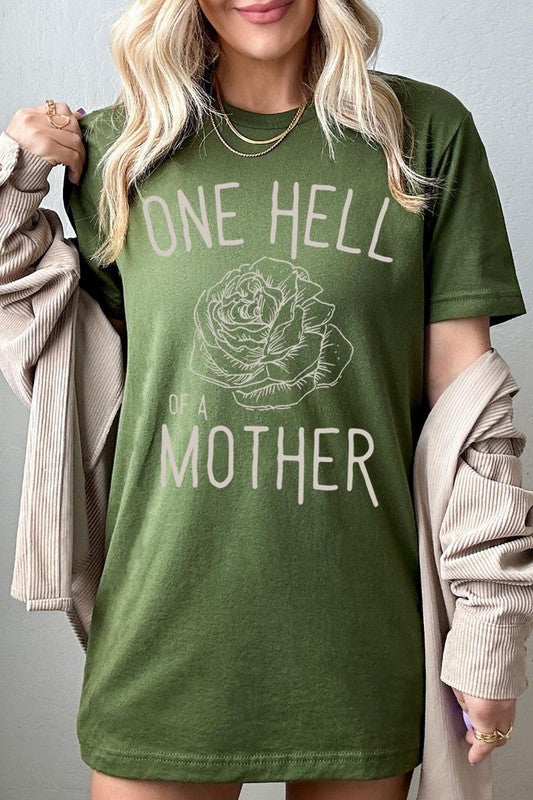 Rose One Hell Of A Mother Graphic T Shirts