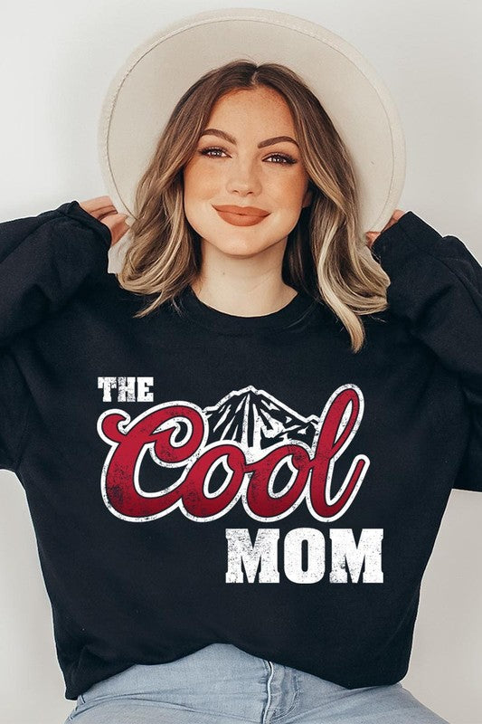 The Cool Mom Oversized Graphic Fleece Sweatshirts