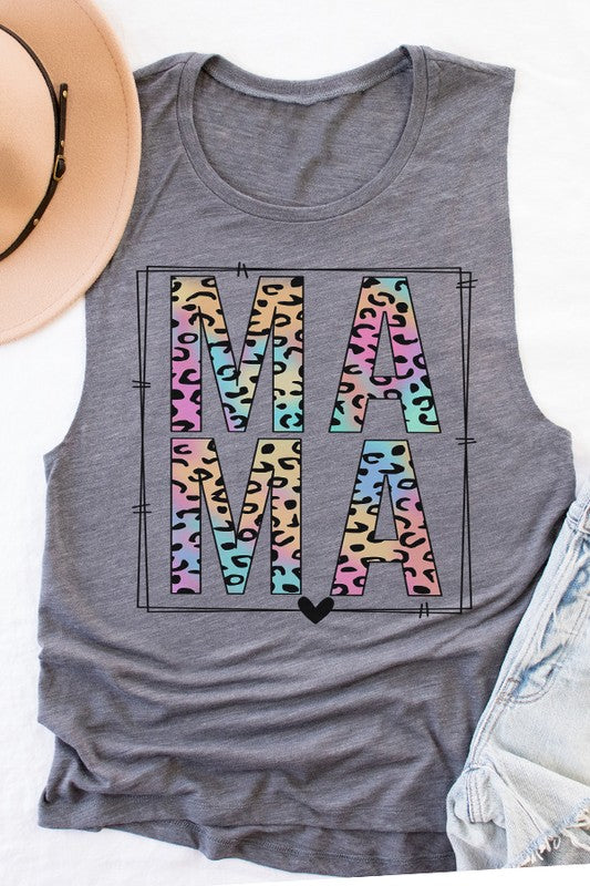 Mother's Day Colorful Mama Block Tank Top