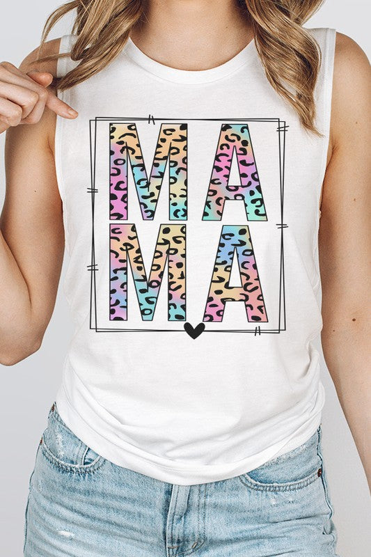 Mother's Day Colorful Mama Block Tank Top