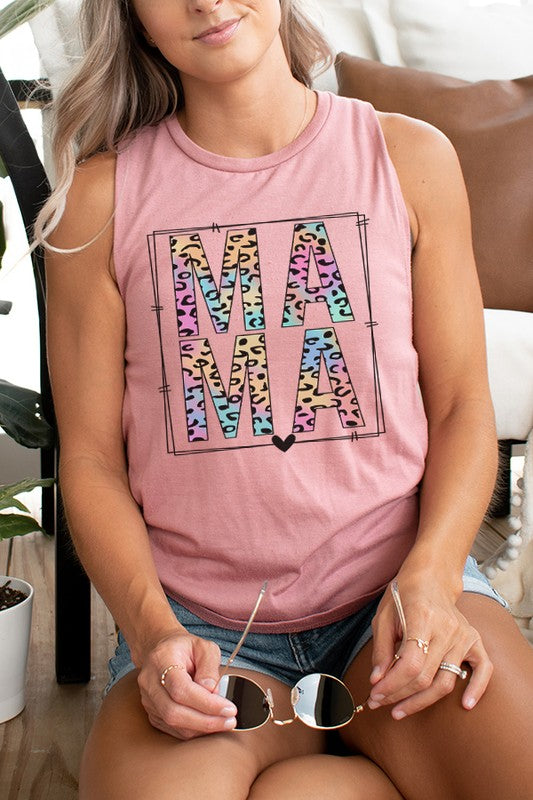 Mother's Day Colorful Mama Block Tank Top