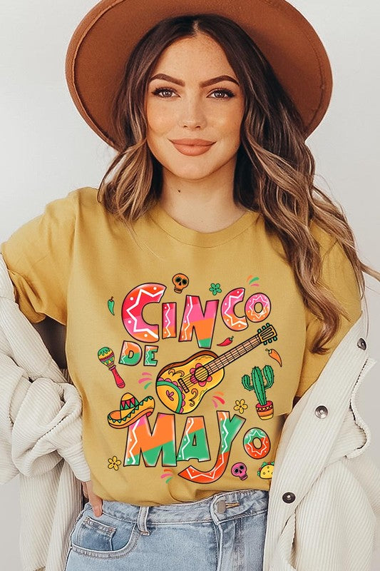 Cinco De Mayo Mexico Party Graphic T Shirts