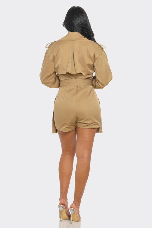 See Me Again Sophisticated Utility Romper