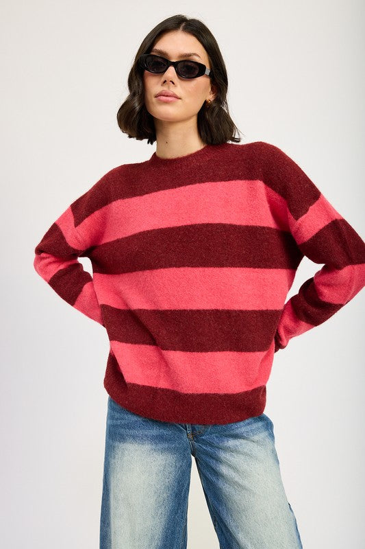 Oversized Striped Top