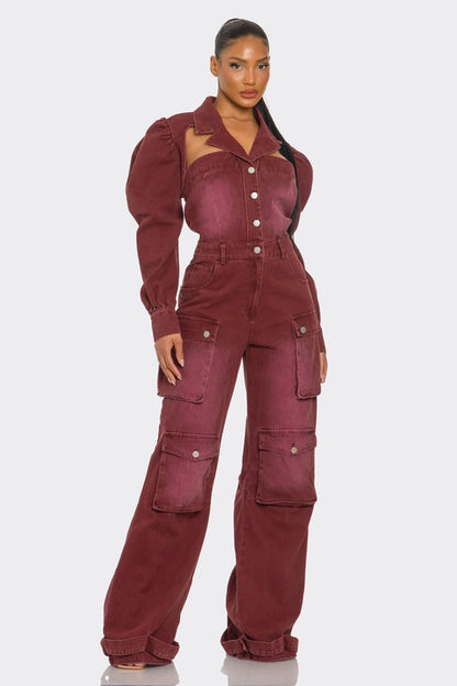 Classic Comfort Vintage Utility Jumpsuit