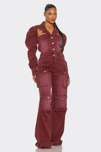 Classic Comfort Vintage Utility Jumpsuit