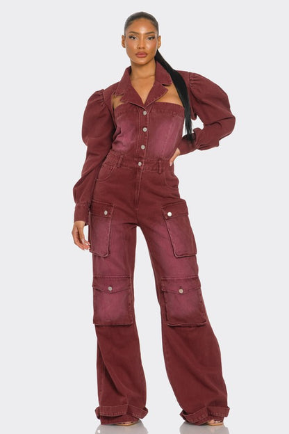 Classic Comfort Vintage Utility Jumpsuit