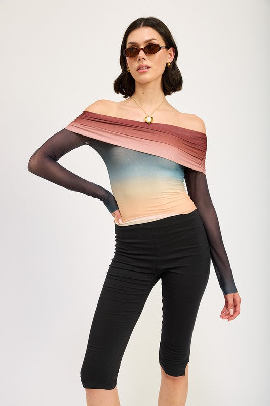 Tease Me Off Shoulder Top