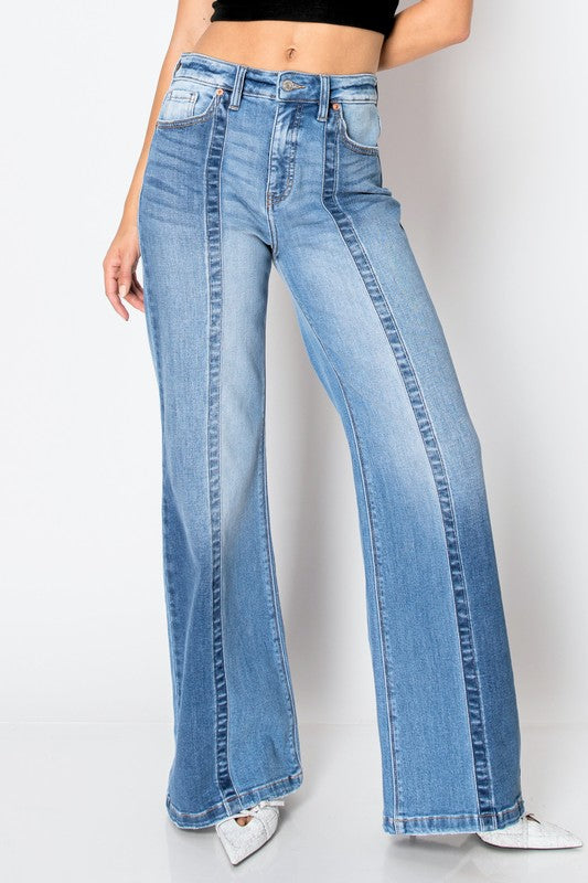 Tummy Control 90’s. Intake High Rise Wide Jeans