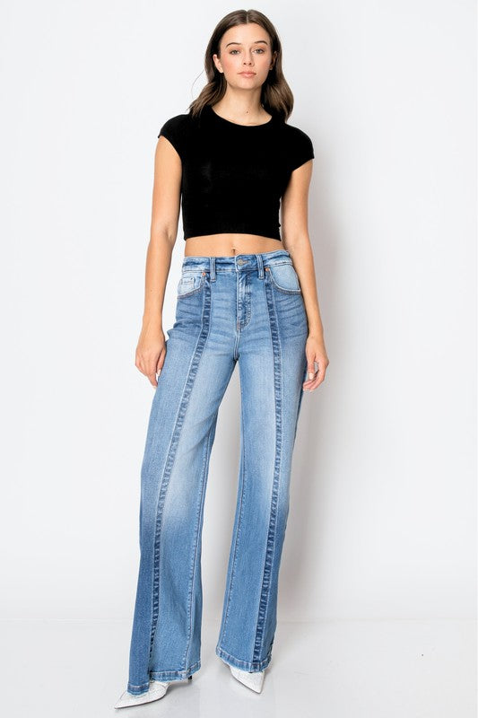 Tummy Control 90’s. Intake High Rise Wide Jeans