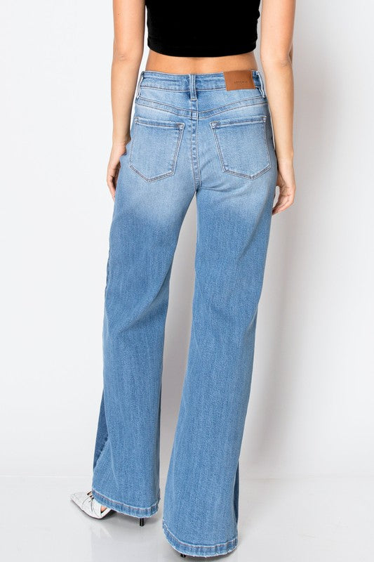 Tummy Control 90’s. Intake High Rise Wide Jeans