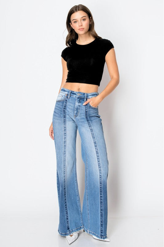 Tummy Control 90’s. Intake High Rise Wide Jeans