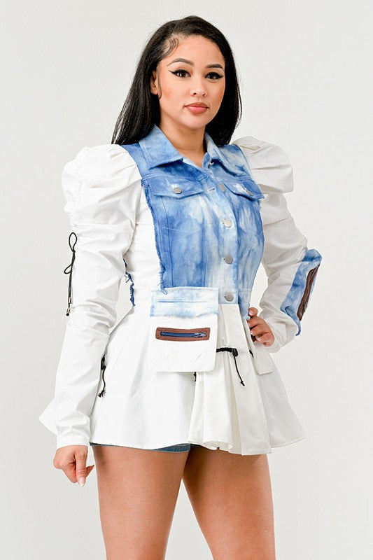 Weekend Mami Peplum Panache Denim Jacket