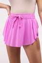 Ruffle Hem Tennis Skirt with Hidden Inner Pockets