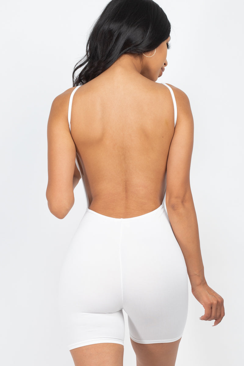 Backless Cami Romper