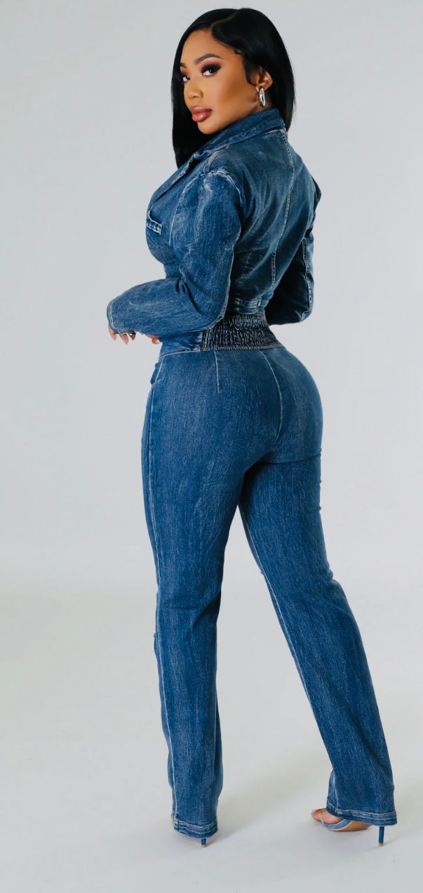 Cool Chick Denim Pant Set