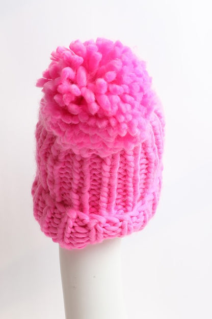 Soft Chunky Cable Knit Beanie