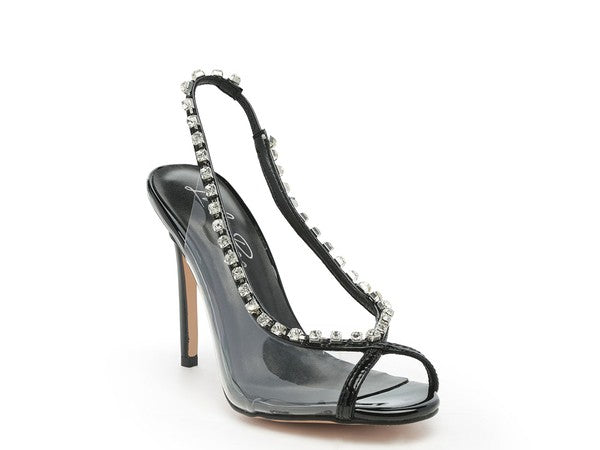 Camarine Clear Stiletto Sling back