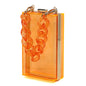 Acrylic Chain Handle See Thru Crossbody Clutch